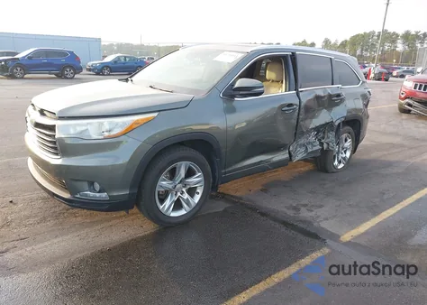 2015 Toyota Highlander Limited Platinum V6 from USA, damaged, VIN 5TDDKRFH4FS175760